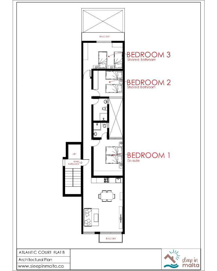F8 Modern And Bright Apartment In Malta Msida Luaran gambar